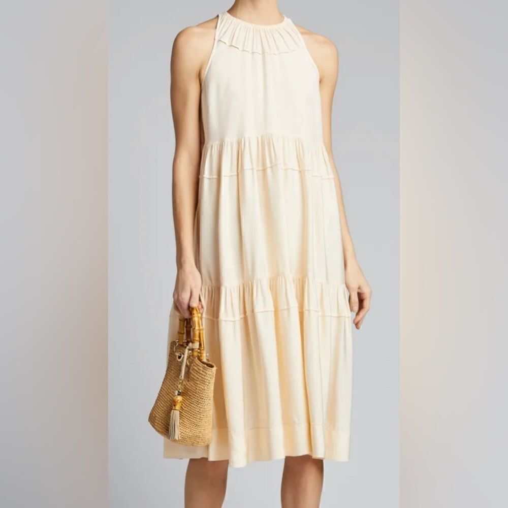Rosetta Getty
Tiered Ruffle Halter Dress